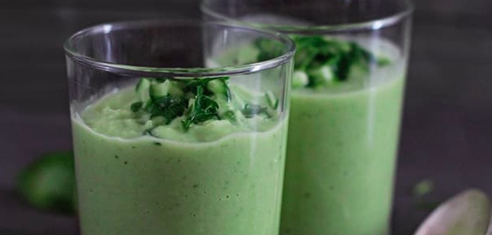 Avokado-Salatalık Çorbası